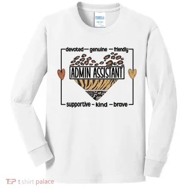 Admin Assistant Squad Administrative Assistant Gift Kids Long Sleeve Shirt