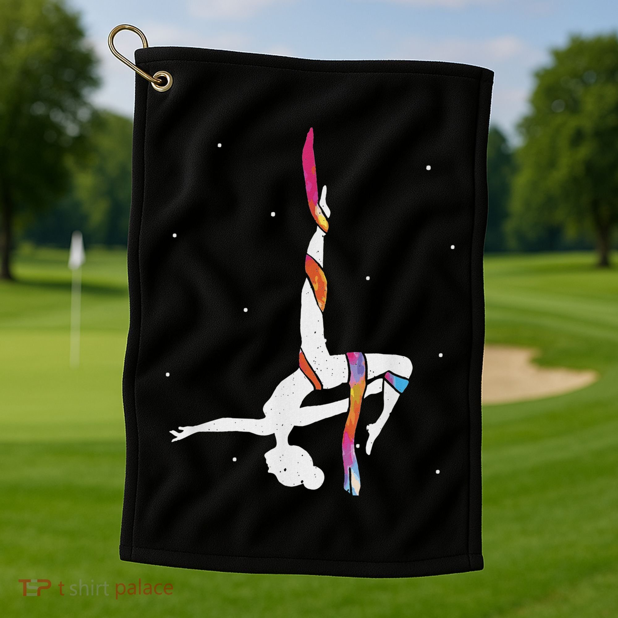 Aerialist Aerial Silk Aerial Silk Acrobatics Golf Towel