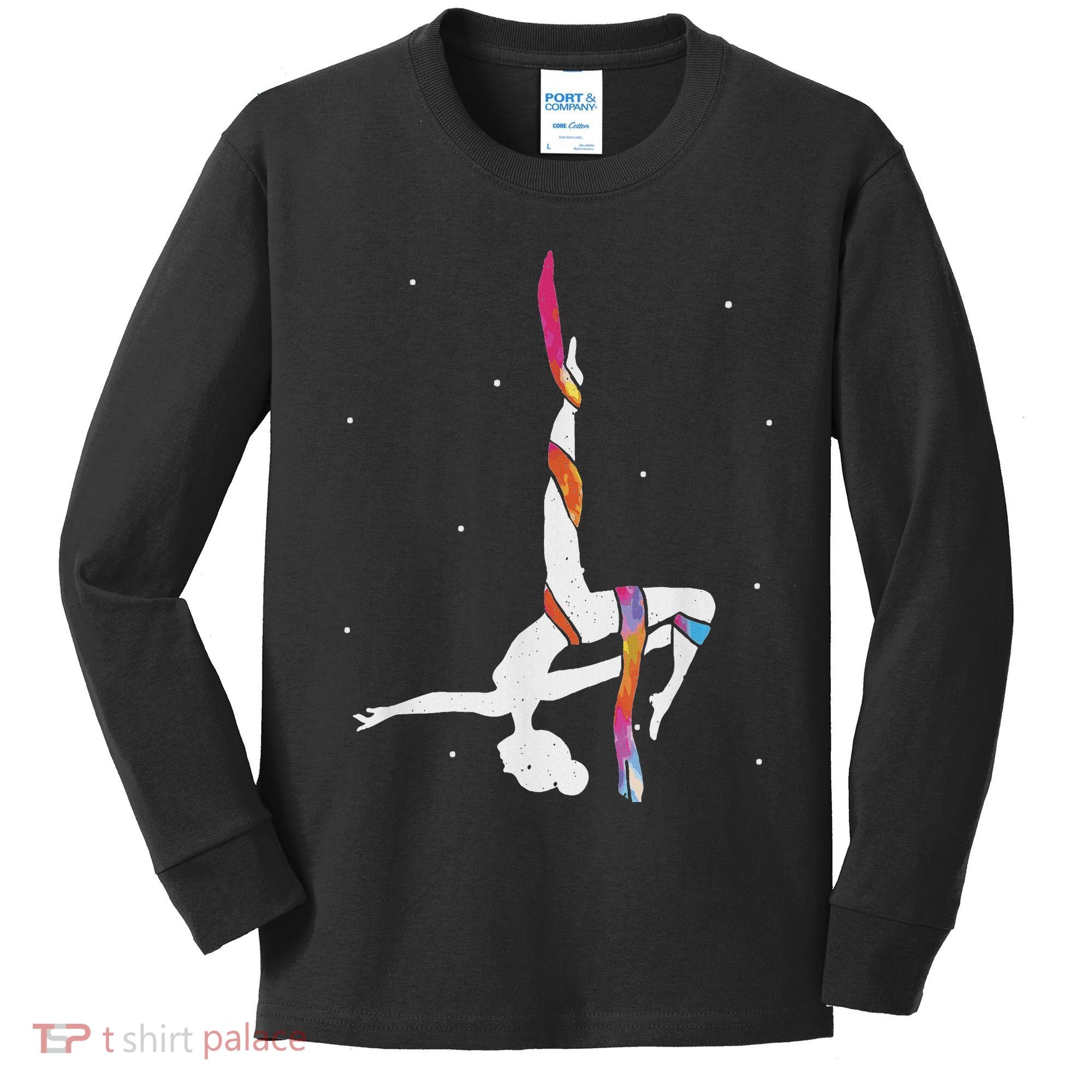 Aerialist Aerial Silk Aerial Silk Acrobatics Kids Long Sleeve Shirt