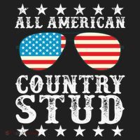 All American Stud Boy Country 4th of July USA Flag Gift Urban Oversized Heavyweight T-Shirt thumb 2