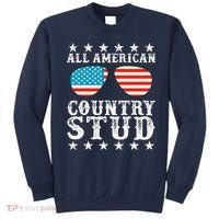 All American Stud Boy Country 4th of July USA Flag Gift Sweatshirt thumb 0
