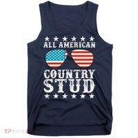 All American Stud Boy Country 4th of July USA Flag Gift Tank Top thumb 0
