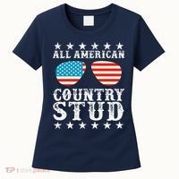 All American Stud Boy Country 4th of July USA Flag Gift Women's T-Shirt thumb 0