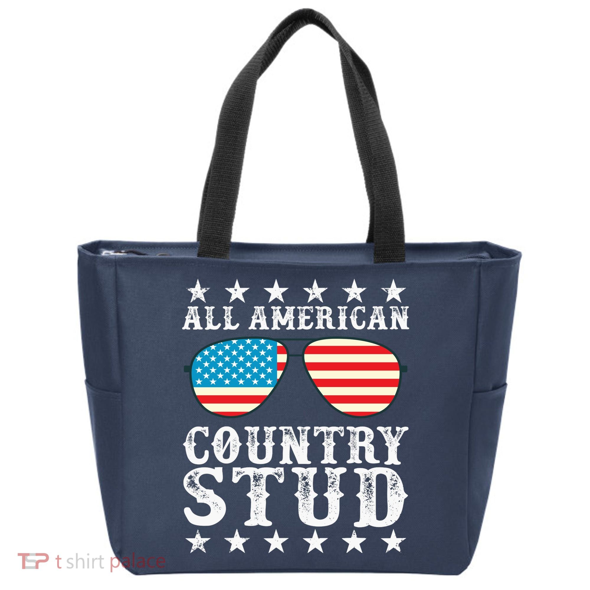 All American Stud Boy Country 4th of July USA Flag Gift Tote Bag