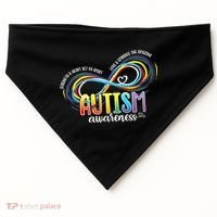 Autism Awareness Strength And Heart Set Us Apart USA-Made Doggie Bandana thumb 0