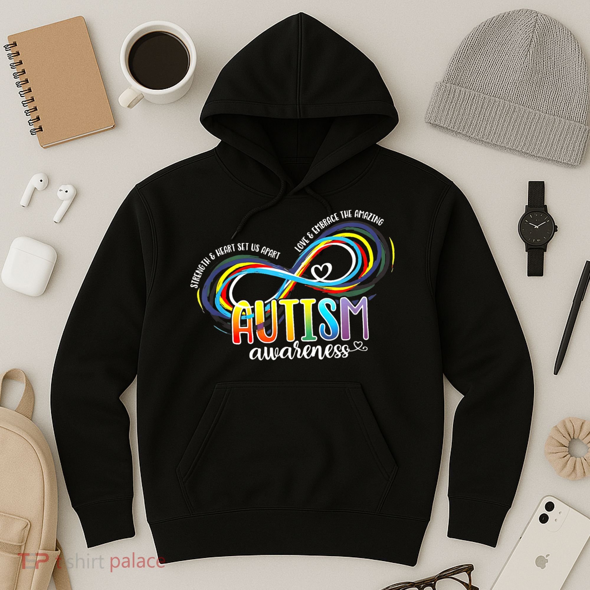 Autism Awareness Strength And Heart Set Us Apart Hoodie