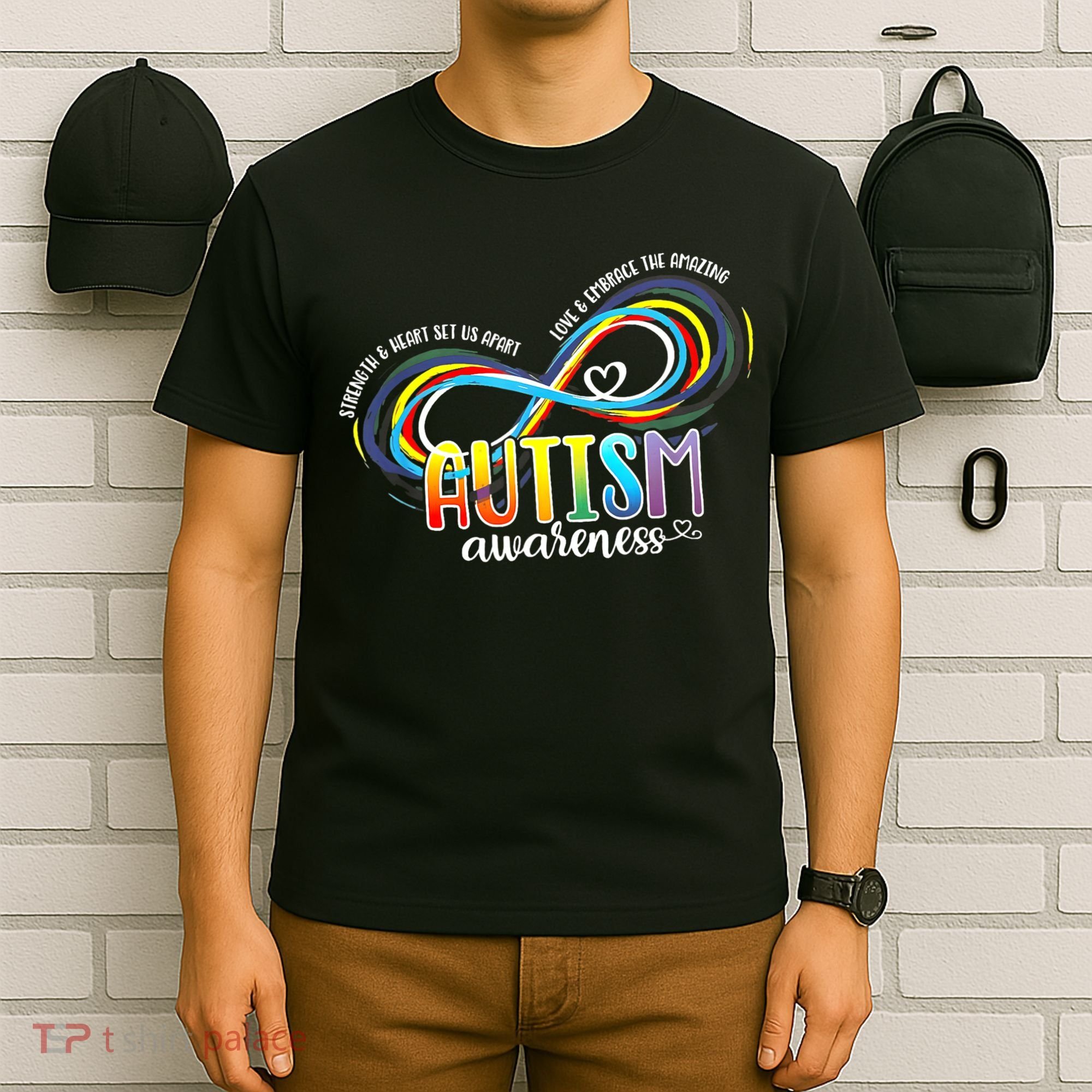 Autism Awareness Strength And Heart Set Us Apart T-Shirt