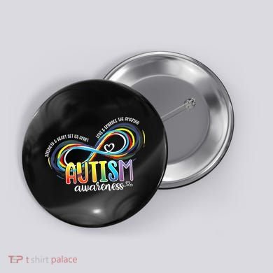 Autism Awareness Strength And Heart Set Us Apart Button