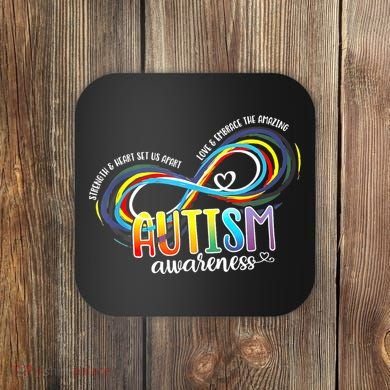 Autism Awareness Strength And Heart Set Us Apart Coaster
