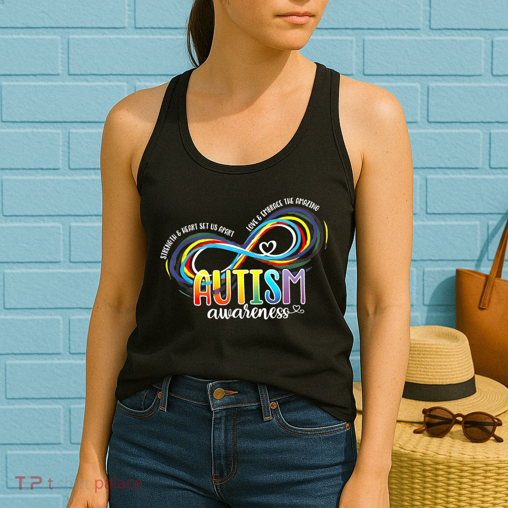 Autism Awareness Strength And Heart Set Us Apart Women's Tank Top