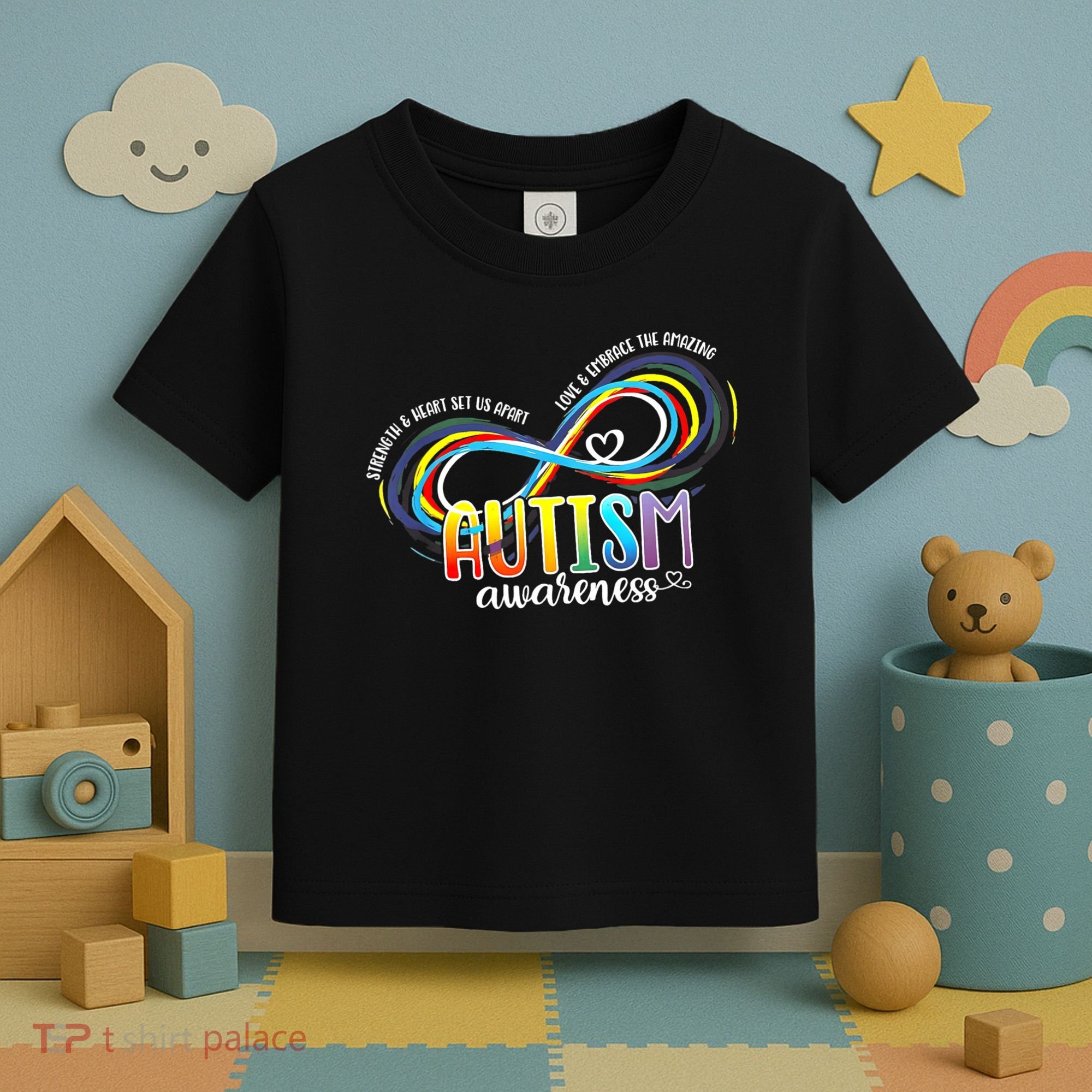 Autism Awareness Strength And Heart Set Us Apart Toddler T-Shirt
