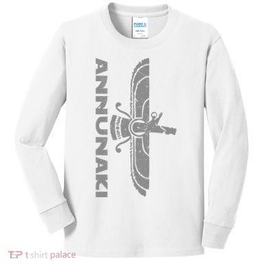 Annunaki Ancient Sumerian Gods Ancient Mestopotamia Kids Long Sleeve Shirt