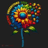 Autism Awareness Sunflower Autism Sunflower Women's Sweatshirt thumb 2