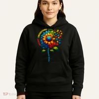 Autism Awareness Sunflower Autism Sunflower Hoodie thumb 5