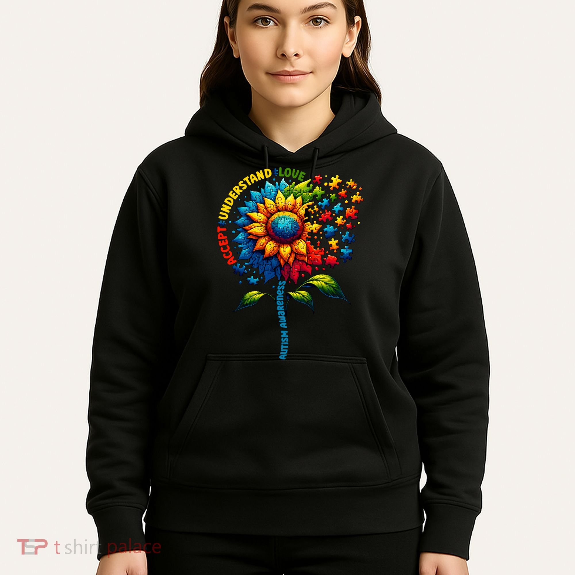 Autism Awareness Sunflower Autism Sunflower Hoodie