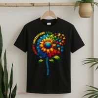 Autism Awareness Sunflower Autism Sunflower T-Shirt thumb 2