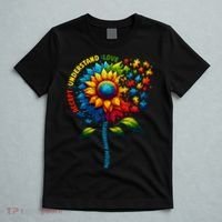 Autism Awareness Sunflower Autism Sunflower T-Shirt thumb 5