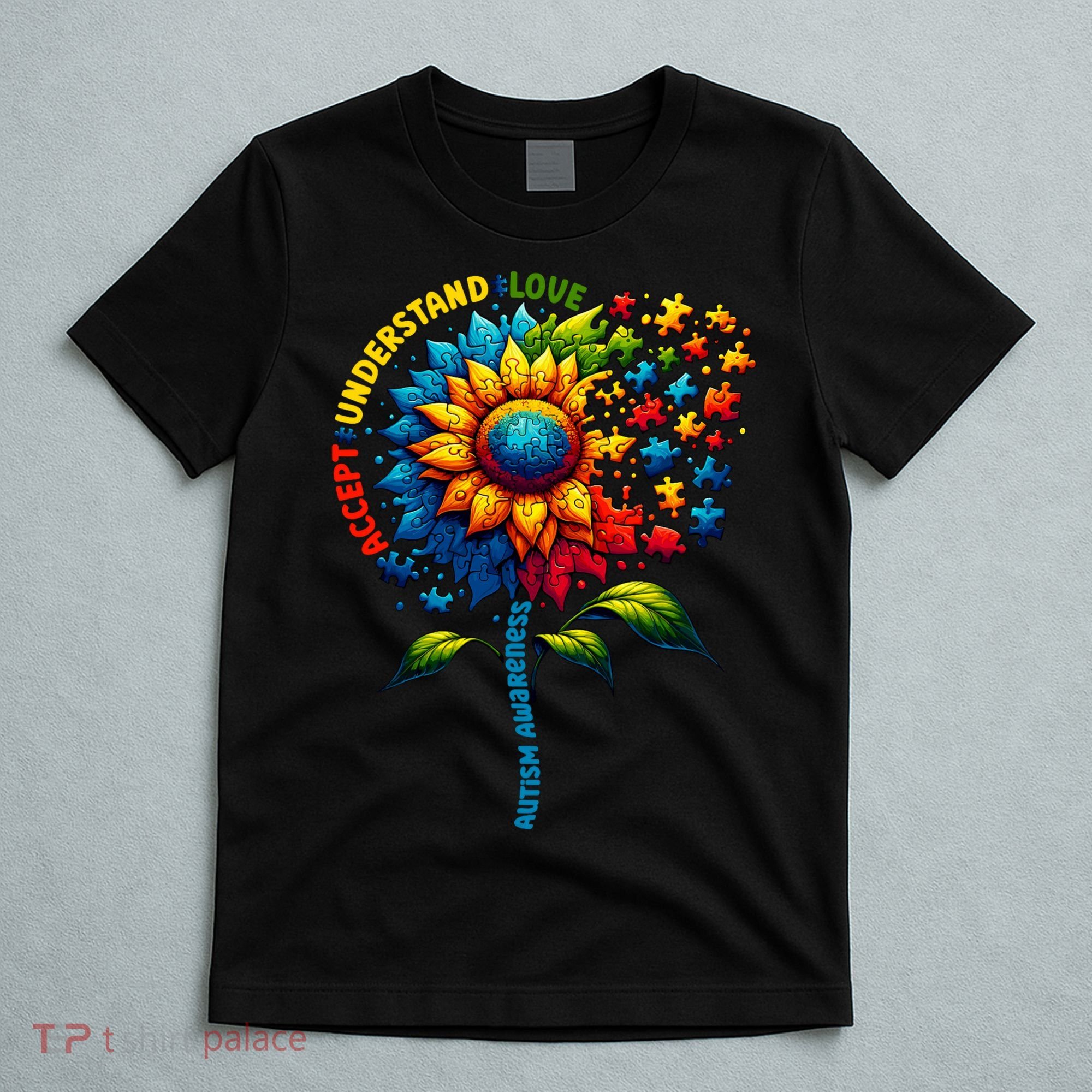 Autism Awareness Sunflower Autism Sunflower T-Shirt