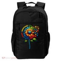 Autism Awareness Sunflower Autism Sunflower Backpack thumb 0