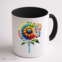 Autism Awareness Sunflower Autism Sunflower Coffee Mug thumb 1