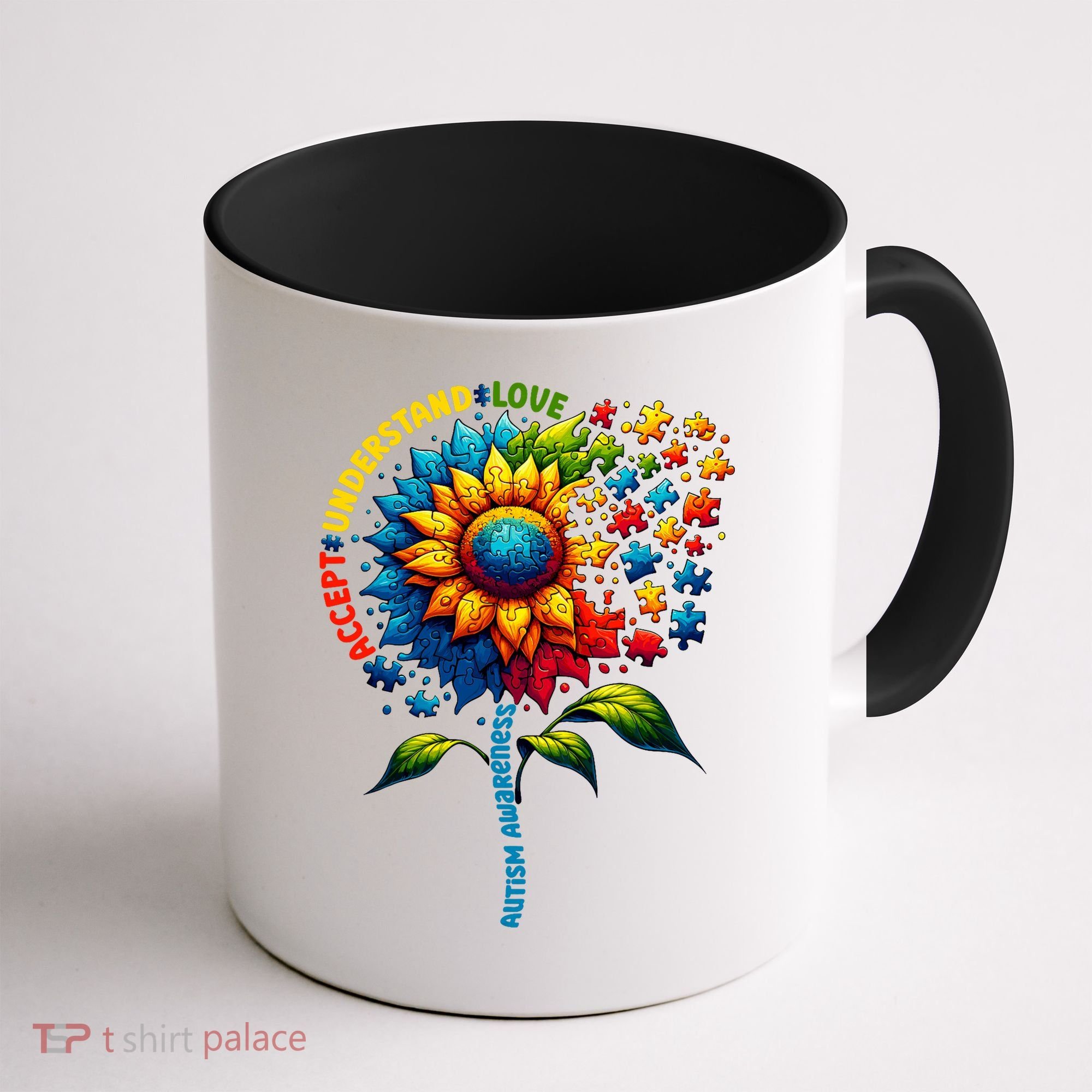 Autism Awareness Sunflower Autism Sunflower Coffee Mug