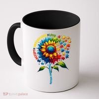 Autism Awareness Sunflower Autism Sunflower Coffee Mug thumb 0