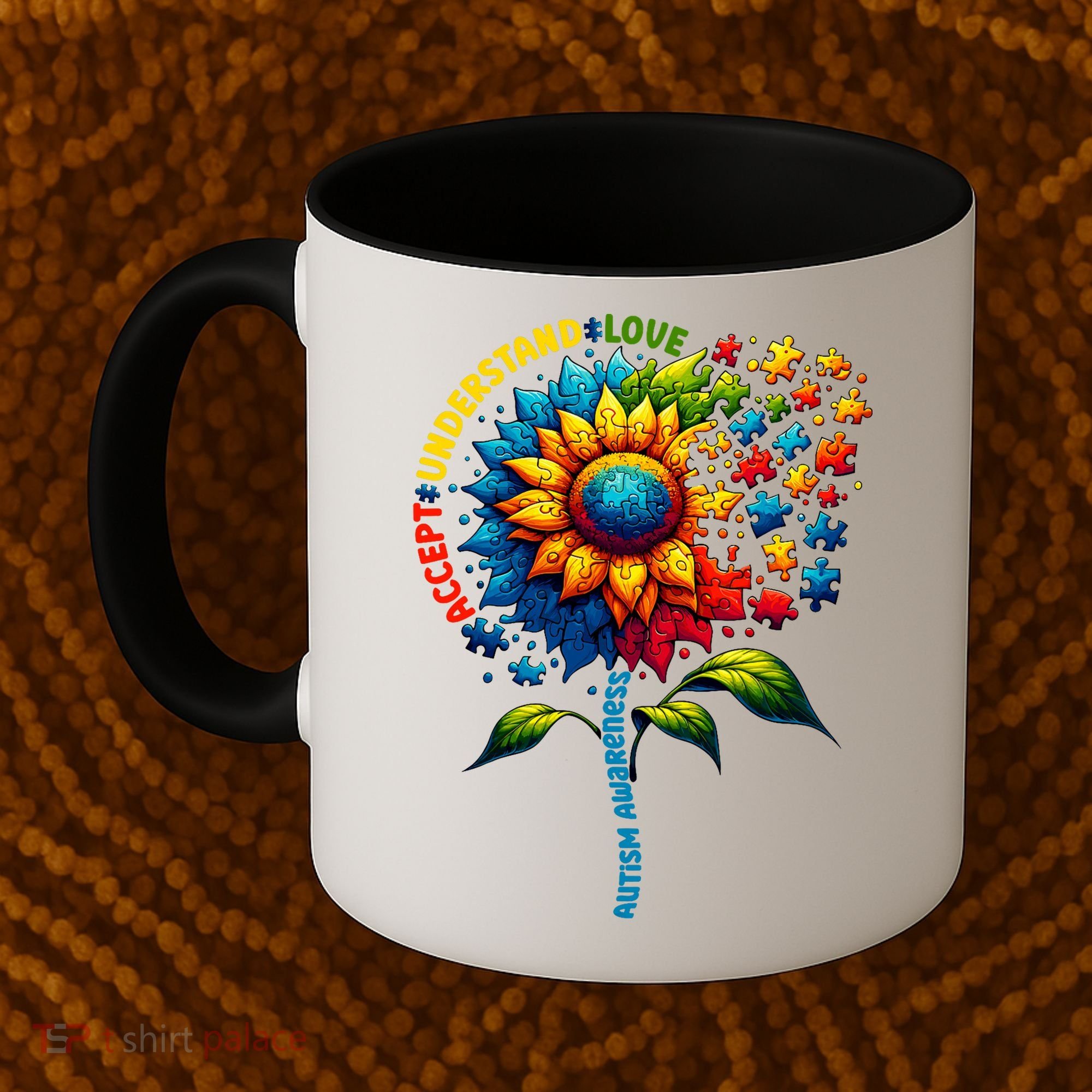 Autism Awareness Sunflower Autism Sunflower Coffee Mug