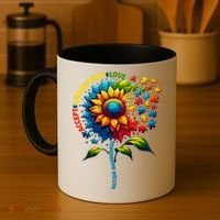 Autism Awareness Sunflower Autism Sunflower Coffee Mug thumb 4