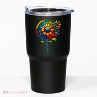 Autism Awareness Sunflower Autism Sunflower Tumbler thumb 0
