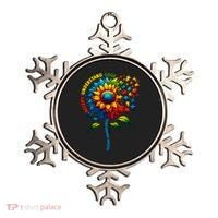 Autism Awareness Sunflower Autism Sunflower Ornament thumb 0