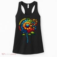 Autism Awareness Sunflower Autism Sunflower Women's Tank Top thumb 0