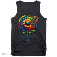Autism Awareness Sunflower Autism Sunflower Tank Top thumb 0