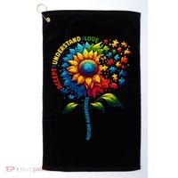 Autism Awareness Sunflower Autism Sunflower Golf Towel thumb 0