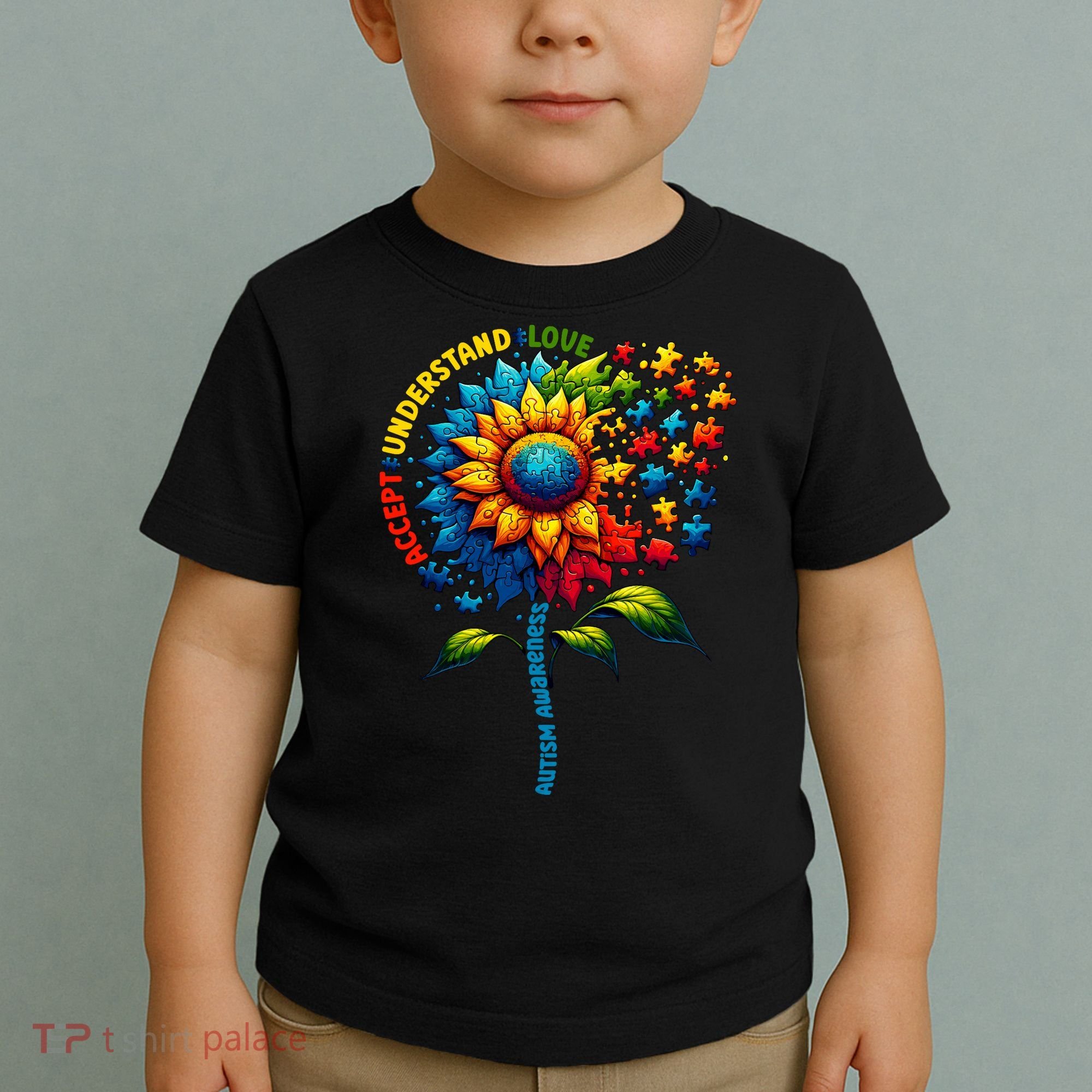 Autism Awareness Sunflower Autism Sunflower Toddler T-Shirt