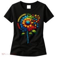Autism Awareness Sunflower Autism Sunflower Women's T-Shirt thumb 0