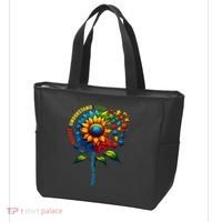 Autism Awareness Sunflower Autism Sunflower Tote Bag thumb 3