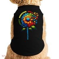 Autism Awareness Sunflower Quotes Doggie Tank thumb 0