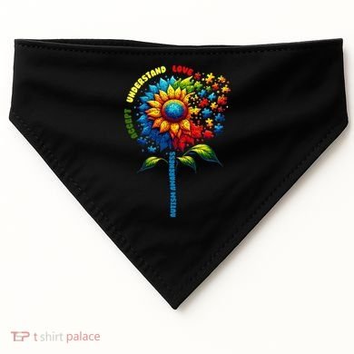 Autism Awareness Sunflower Quotes USA-Made Doggie Bandana