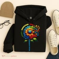 Autism Awareness Sunflower Quotes Hoodie thumb 4