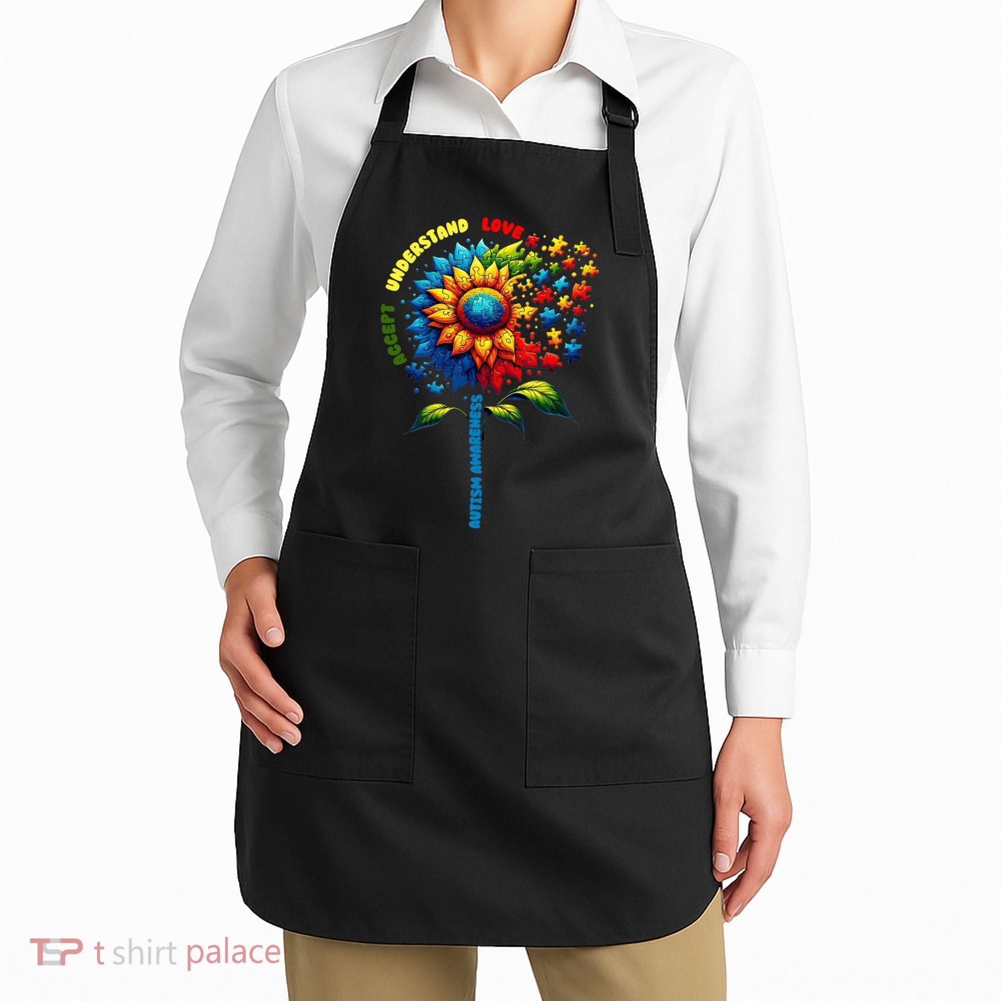 Autism Awareness Sunflower Quotes Apron