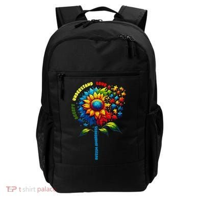 Autism Awareness Sunflower Quotes Backpack