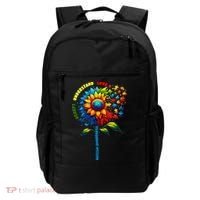 Autism Awareness Sunflower Quotes Backpack thumb 0