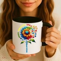 Autism Awareness Sunflower Quotes Coffee Mug thumb 3
