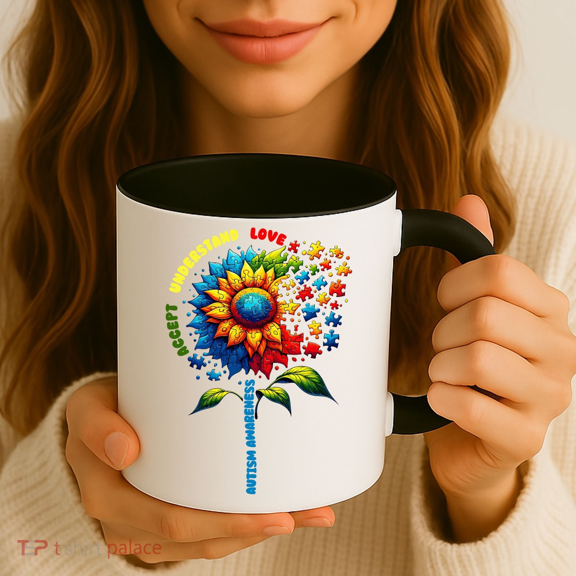 Autism Awareness Sunflower Quotes Coffee Mug