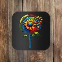 Autism Awareness Sunflower Quotes Coaster thumb 0