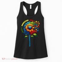 Autism Awareness Sunflower Quotes Women's Tank Top thumb 0