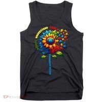 Autism Awareness Sunflower Quotes Tank Top thumb 0