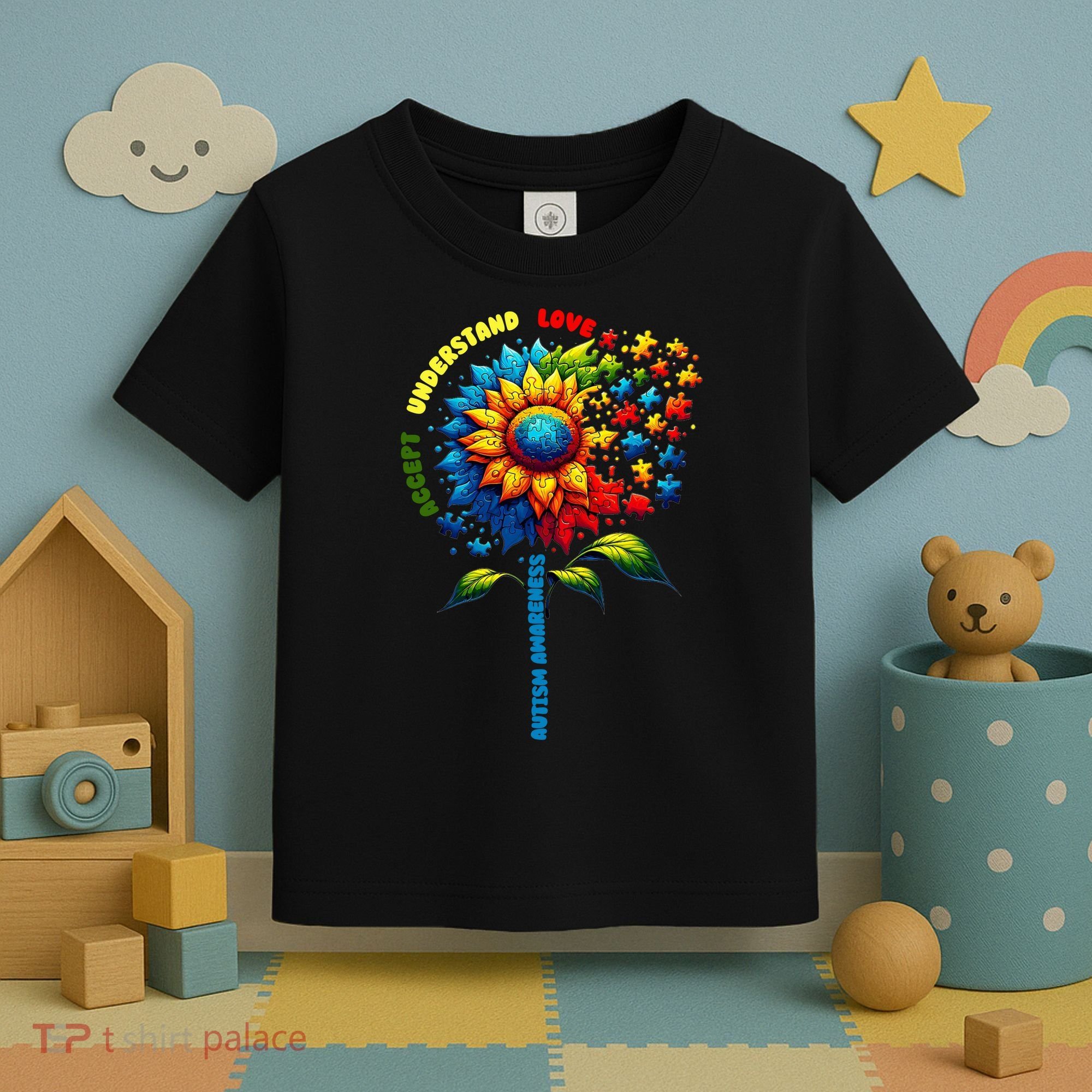 Autism Awareness Sunflower Quotes Toddler T-Shirt