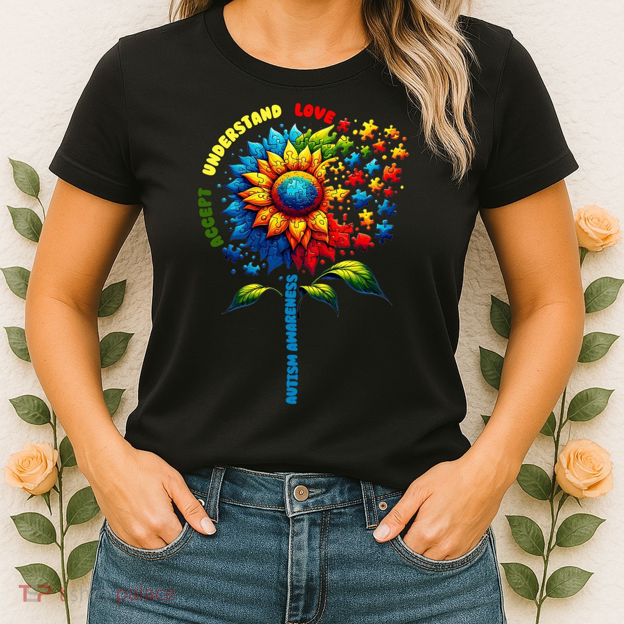 Autism Awareness Sunflower Quotes Women's T-Shirt