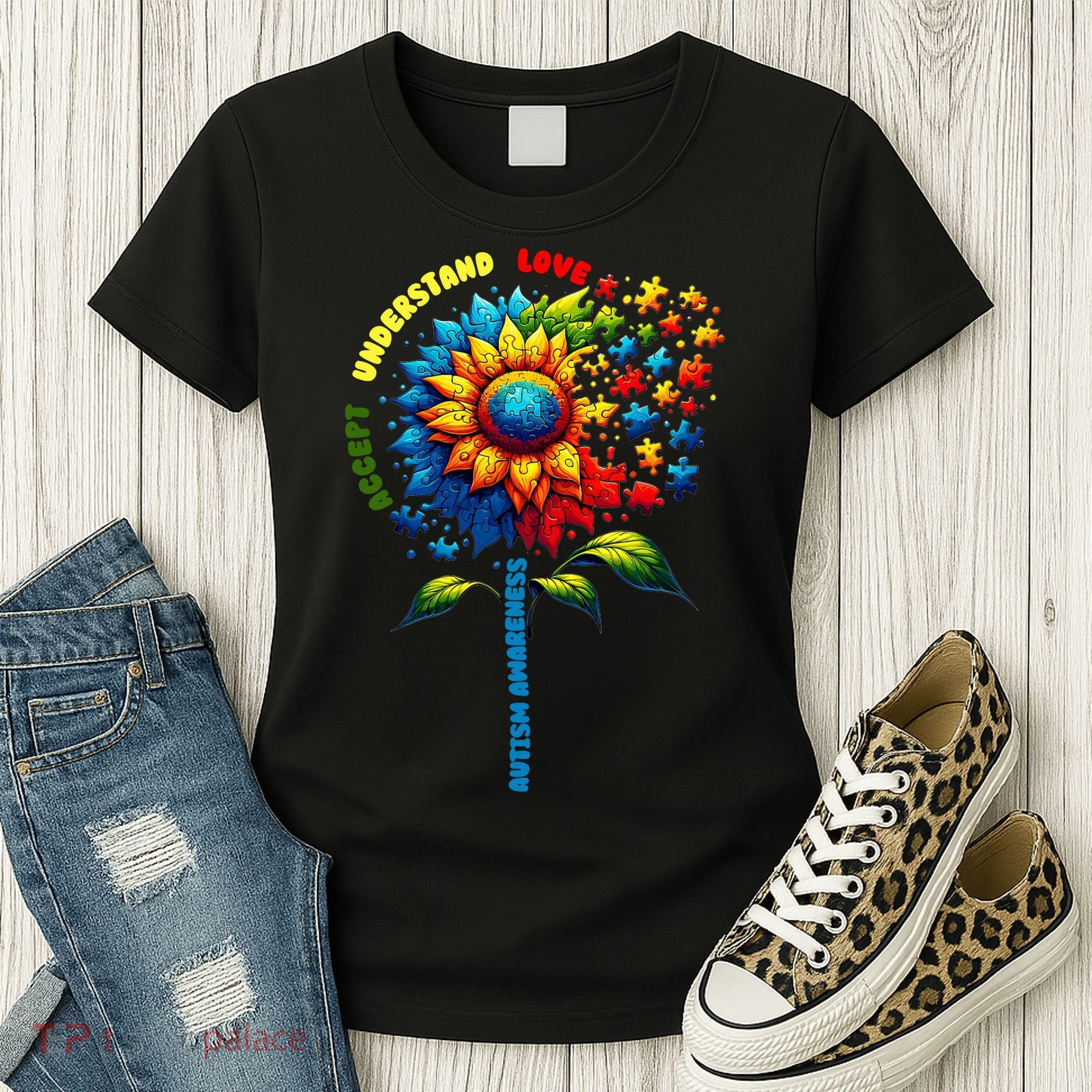 Autism Awareness Sunflower Quotes Women's T-Shirt